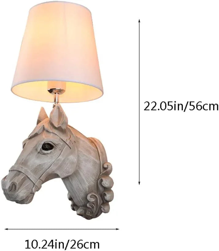 Audara-American Antique Creative Wall Lamp Restaurant Corridor Horse Head Wall Lights Personalized Backdrop Sconces French Designer Premium Mounted Lighting Fixture