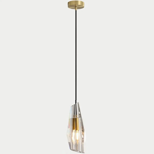 Audara-Small-Sized Crystal Pendant Light, A Modern Minimalist Bohemian Style Decorative Lamp Suitable for Various Spaces Such As Bedrooms, Hotel Entryways, and Cafes