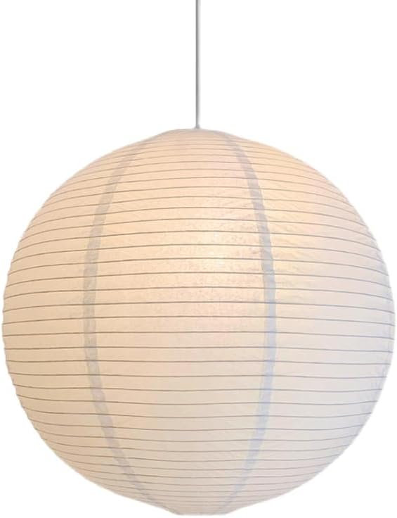 Audara-Sphere Suspension Blanche Lampe Suspendue Faite à la Main en Papier de Coton Douille E26 Diamètre 30cm Lustres Salon Chambre Chevet Centre Commercial Fleuriste Café Salon de Thé Éclairage de Salle à Manger