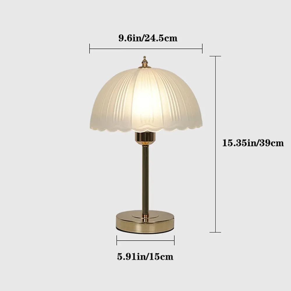 Audara-Luxury Superior Sense Bedroom Bedside Dormitory Desk Light Cozy Romantic Metal Glass Desk Lamp Restaurant Coffee Shop Hotel Front Desk Table Lamp Sample Room Backdrop Lighting Fixture