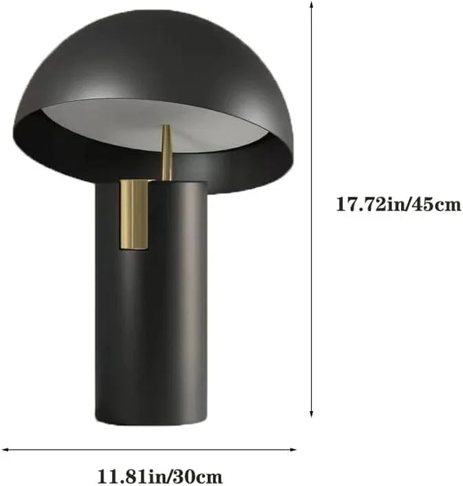 Audara-Scandinavian Simple Hotel Hall Restaurant Decorative Desk Light Creative Personalized Mushroom Shaped Metal Desk Lamp Living Room Study Bedroom Table Lamp Farmhouse Villa Lighting Fixture