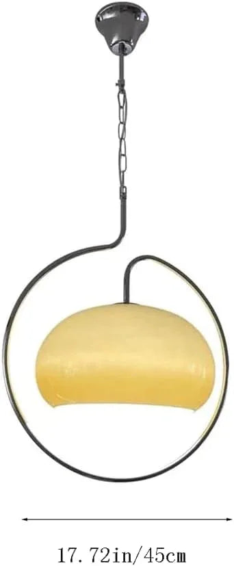 Audara-18-inch Glass Pendant Lights, European Modern Minimalist Style, Suitable for Installation in Various Spaces Such As Bedrooms, Hotels, Cafes, Restaurants, and Entryways