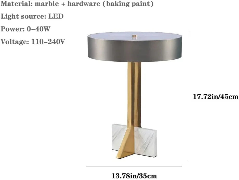 Audara-Postmodern Simple Hotel Model Room Backdrop Desk Light Luxury Fashion Marble Desk Lamp Villa Farmhouse Hotel Room Lighting Fixture Living Room Office Apartment Table Lamp