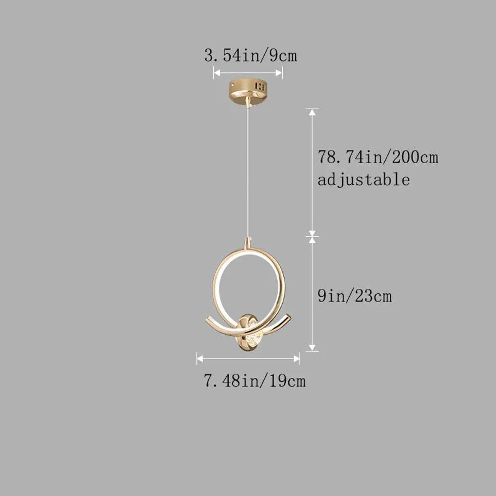 Audara-7-inch Crystal Pendant Light, Decorative Lighting Fixture, Bohemian Style, European Minimalist Style, Suitable for Bedrooms, Hotel Entryways, Kitchen Islands, and Other Scenarios.