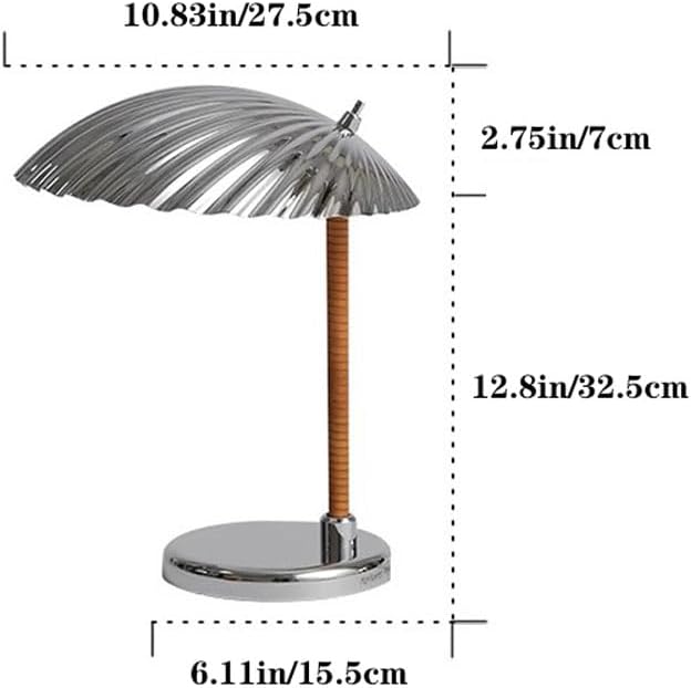Audara-High-end Ambience Study Office Desk Light Luxury Art Shell Shape Brass Desk Lamp Showroom Model Room Restaurant Table Lamp Villa Hotel Front Desk Showcase Lighting Fixture