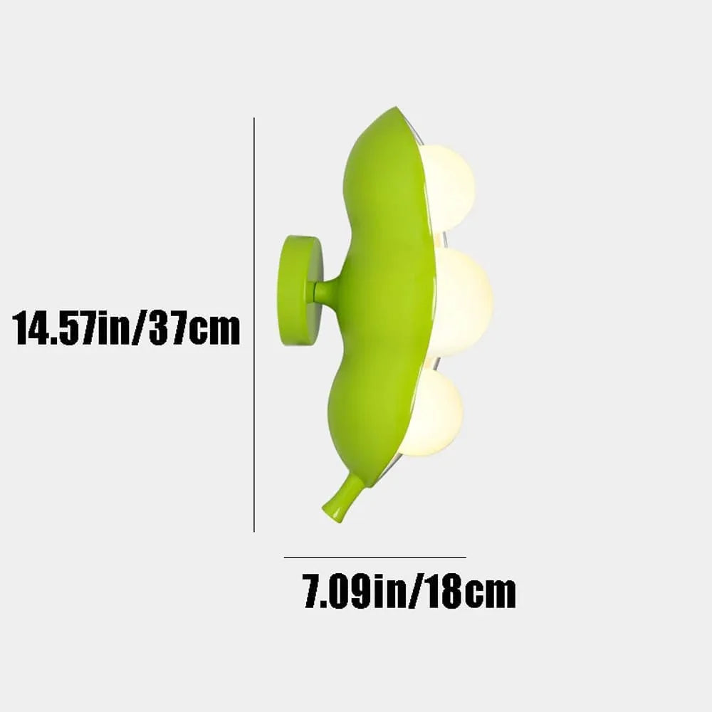 Audara-Scandinavian Creative Pea Wall Lamp Bedroom Children's Room Bedside Wall Lights French Cream Style Background Wall Sconces Aisle Corridor Study Room Art Mounted Lighting Fixture