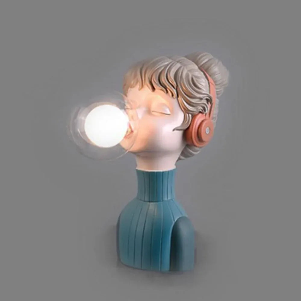 Audara-Scandinavian Cute Bedroom Bedside Desk Light Romantic Cozy Teenage Girl Bubbles Resin Desk Lamp Boys Girls Kids Room Table Lamp Dining Room Coffee Shop Dessert Shop Lighting Fixture