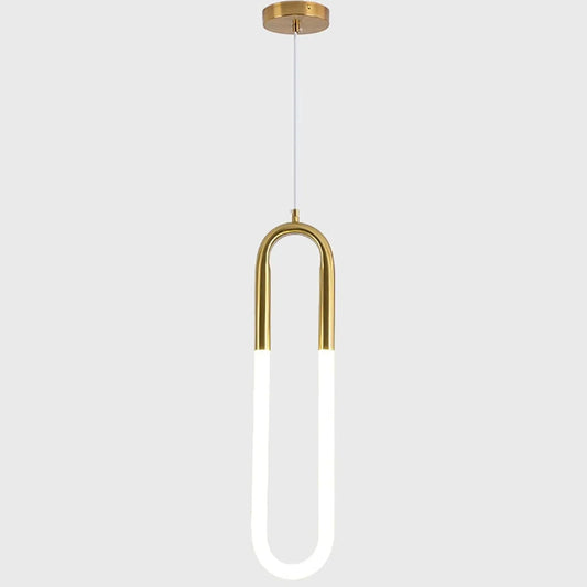 Audara-5.5-inch U-Shaped Mini Pendant Light: A Small-Sized Decorative Light Fixture Suitable for Installation in Various Spaces. Easily Complements Bohemian, European, and Modern Minimalist Styles.