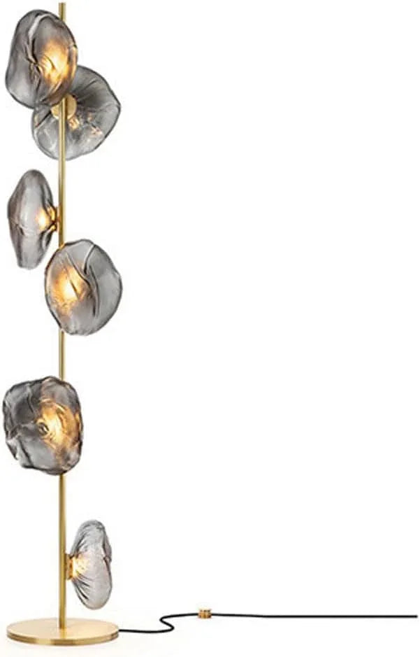 Audara-Italian Light Luxury Corridor Living Room Floor Lamp 3/6 Light Source Simple Bedroom Bedside Standing Lamp Office Backdrop Torchiere Showroom Villa Decoration Lighting Fixture
