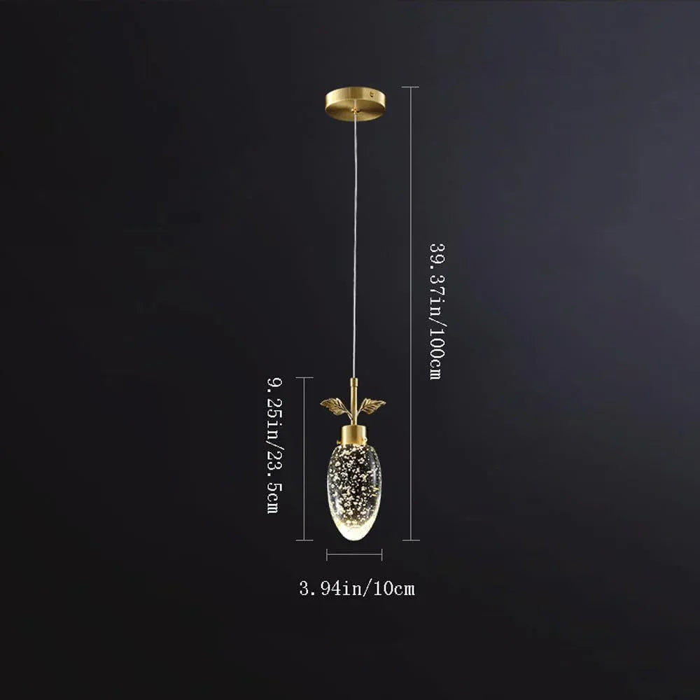 Audara-Crystal Pendant Light, 4-inch, Carrot-shaped Decorative Chandelier, Modern And Luxurious Style, Suitable For Various Lighting Applications Including Hotels, Restaurants, Kitchen Islands, And Be