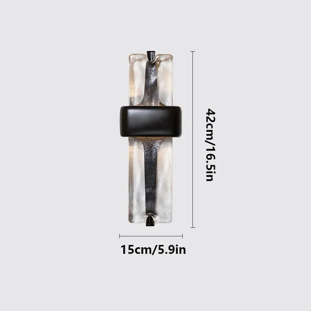 Audara-Chinese Retro Creative Resin Wall Lamp Study B&B Bedroom Bedside Wall Lights LED Monochrome 3000K Living Room Entrance Background Wall Sconces Suitable for Restaurant Cafe Lighting Fixture