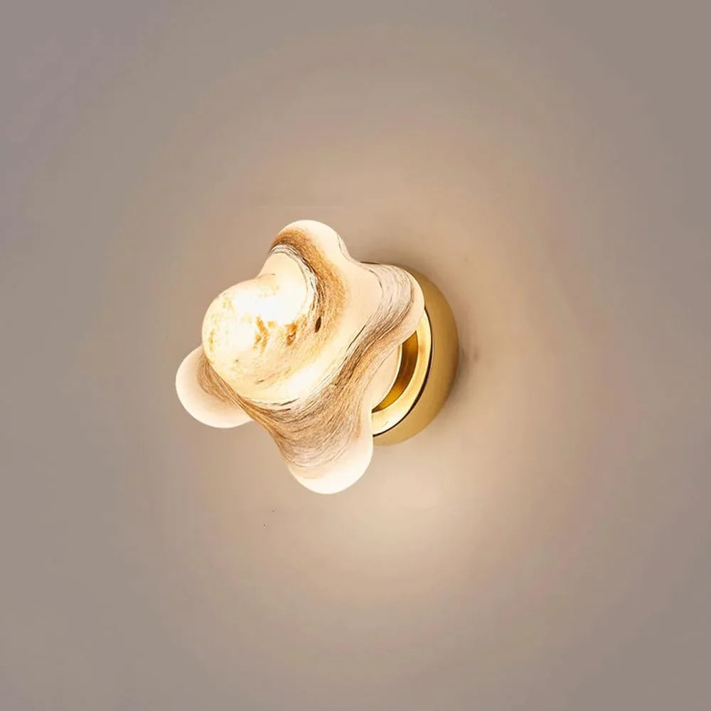 Audara-Superior Sense Bed Head Wall Lamp Simple Entryway Aisle Decorative Wall Lights Designer Starfish Glass Sconces Scandinavian Creative Art Mounted Lighting Fixture