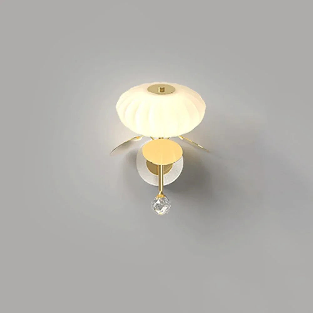 Audara-Bedroom Bedside Pumpkin Wall Lamp Simple Postmodern Decorative Wall Lights Living Room Study Metal Sconces Creative Stairway Aisle Balcony Mounted Lighting Fixture