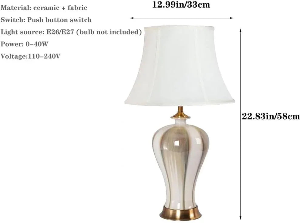 Audara-New Chinese Style Bedroom Sample Room Desk Light Living Room Bedroom Bedside Desk Lamp Villa Club Cafe Restaurant Table Lamp Luxury High-end Fabric Ceramic Lighting Fixture