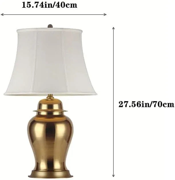 Audara-Bedroom Bedside Study Desk Light Luxury Personalized Fabric Metal Desk Lamp American Retro Office Restaurant Coffee Shop Decoration Table Lamp Villa Club Bar Lighting Fixture