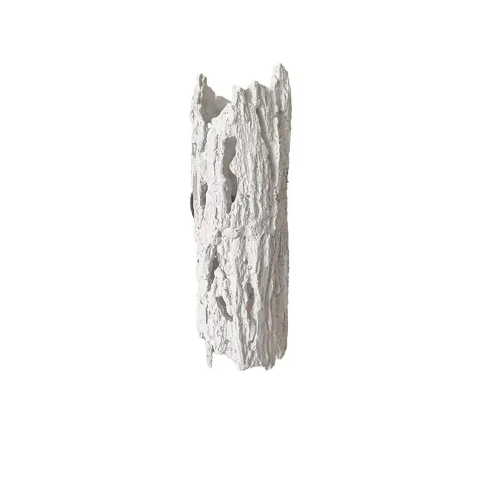 Audara-Faux Natural Resin Wall Lamp Bedroom Bedside Decorative Wall Lights Japanese Wabi-sabi Style Art Sconces Living Room B&B LED Mounted Lighting Fixture White