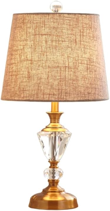 Audara-Luxury European Style Bedroom Bedside Desk Light Simple Creative Crystal Fabric Desk Lamp Living Room Study Room Office Table Lamp Restaurant Club Hotel Front Desk Lighting Fixture