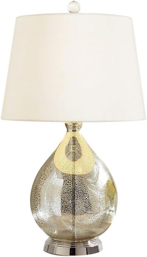Audara-American Style Personalized Hotel Model Room Wall Cabinet Desk Light Scandinavian Simple Glass Fabric Desk Lamp Bedroom Bedside Study Table Lamp Dining Room Cafe Villa Lighting Fixture