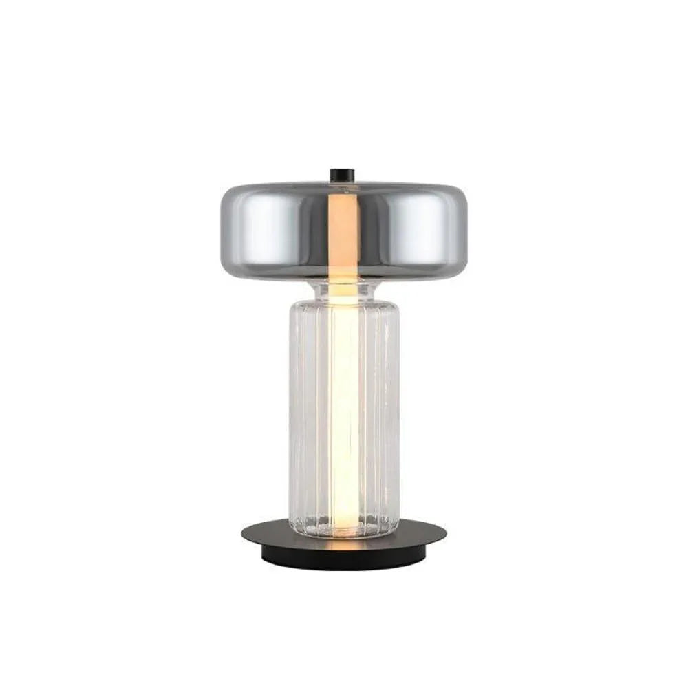 Audara-Nordic Modern Living Room Next to Sofa Desk Light Simple Luxury Metal Glass Desk Lamp Farmhouse Cafe Hotel Lighting Fixture Bedroom Bedside Study Reading Writing Table Lamp H17.72in 45cm