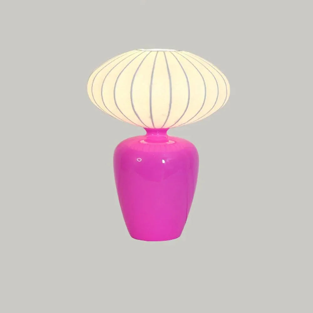 Audara-French Romantic Boys And Girls Room Bedroom Bedside Desk Light Cute And Cozy Silk Fabric Ceramic Desk Lamp Living Room Sofa Side Wall Cabinet Table Lamp Office Hotel Decoration Lighting Fixture Pink