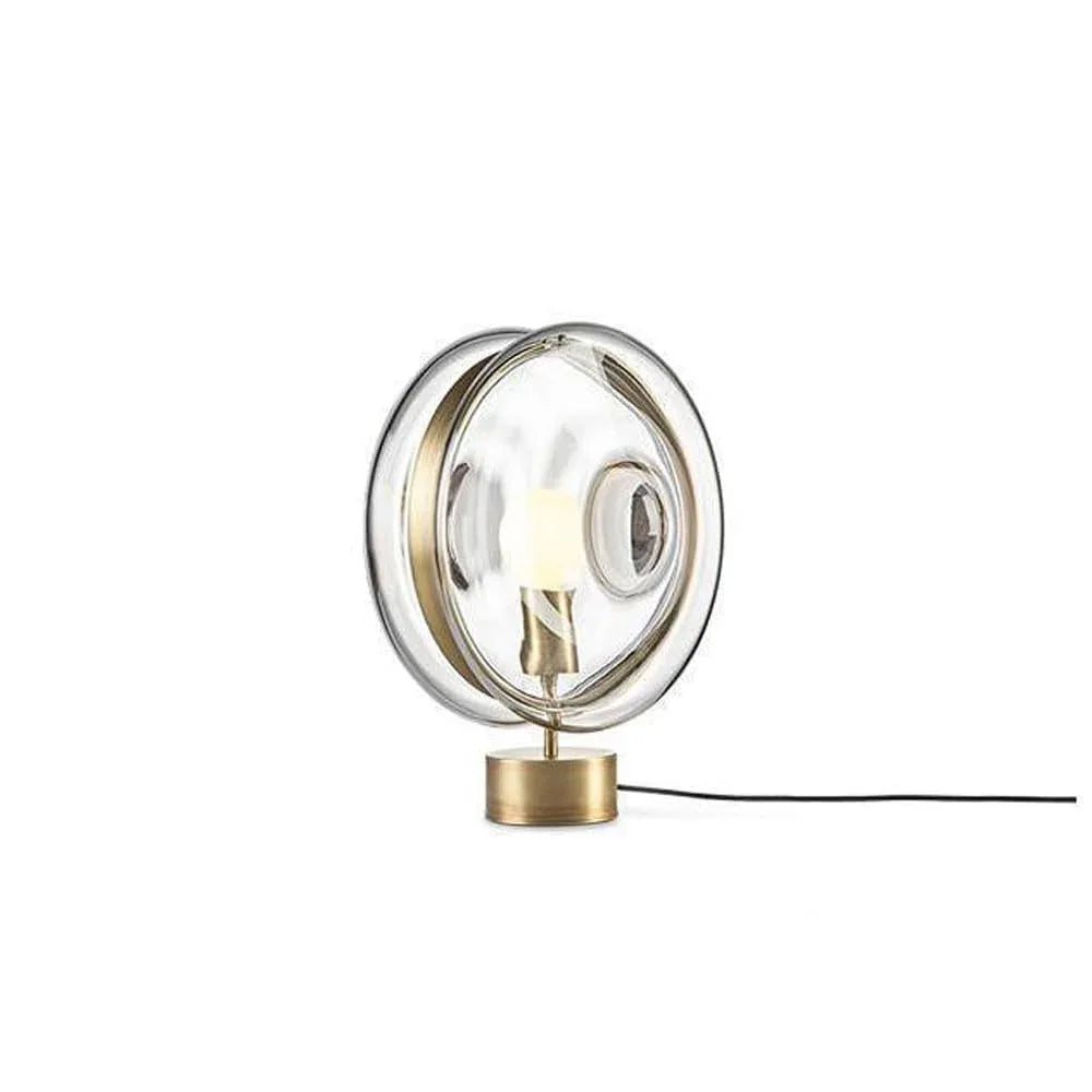 Audara-Postmodern Clerical Model Office Showroom Desk Light Coffee Shop Hotel Study Room Bedroom Desk Lamp Club Showroom Showroom Table Lamp Creative Luxury Light Glass Stainless Steel Lighting Fixture Clear