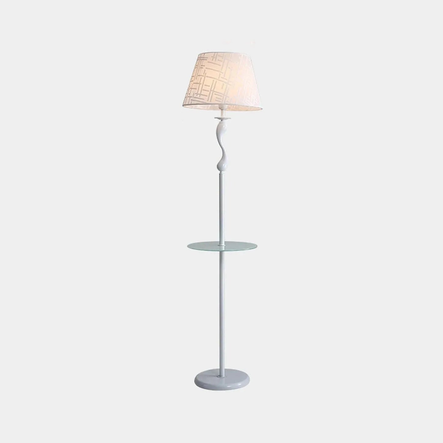Audara-Creative Study Office Floor Lamp Simple Handmade Fabric Standing Lamp H63” Living Room Sofa Beside Bedroom Bedside Torchiere Farmhouse Club Restaurant Hotel Decoration Lighting Fixture