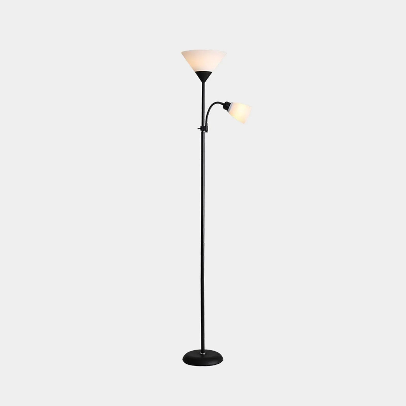 Audara-Modern Simple Metal Acrylic Floor Lamp 1/2 Light Source E26 H67’ Bedroom Living Room Sofa Beside Standing Lamp Restaurant Hotel Torchiere Farmhouse B&B Cafe Decoration Lighting Fixture Dark 2 light sources