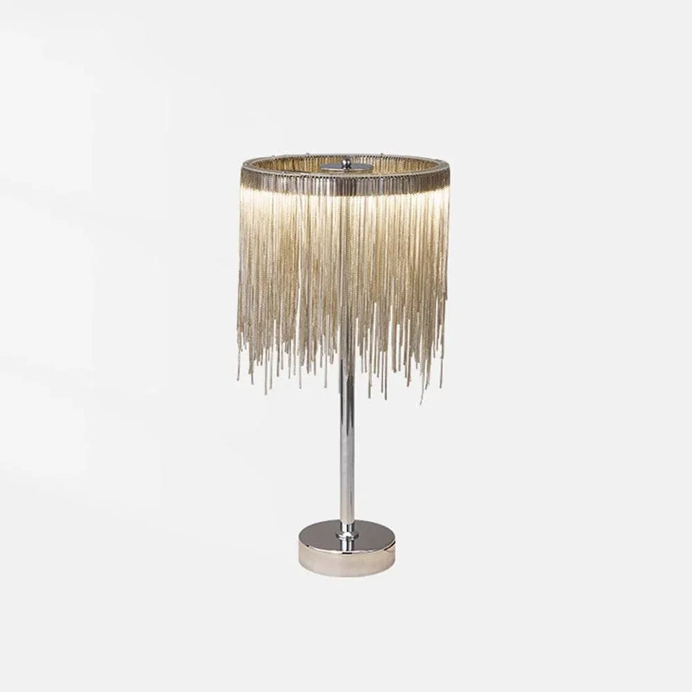 Audara-Modern Art with Tassel Metal Desk Light Fashion Creative Dining Room Coffee Shop Villa Desk Lamp Living Room Model House Backdrop Table Lamp Farmhouse B&B Lighting Fixture