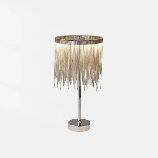 Audara-Modern Art with Tassel Metal Desk Light Fashion Creative Dining Room Coffee Shop Villa Desk Lamp Living Room Model House Backdrop Table Lamp Farmhouse B&B Lighting Fixture