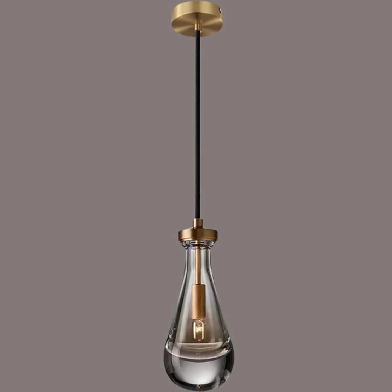 Audara-This 4.7-inch Crystal Pendant Light Features A Retro Industrial Style And Is Suitable For Various Settings Including Bedrooms, Hotels, Studies, Restaurants, Cafes, Kitchens, Islands, And Entryw