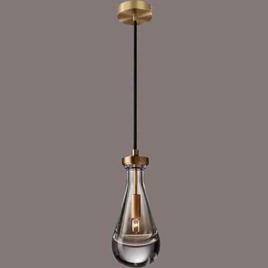 Audara-This 4.7-inch Crystal Pendant Light Features A Retro Industrial Style And Is Suitable For Various Settings Including Bedrooms, Hotels, Studies, Restaurants, Cafes, Kitchens, Islands, And Entryw