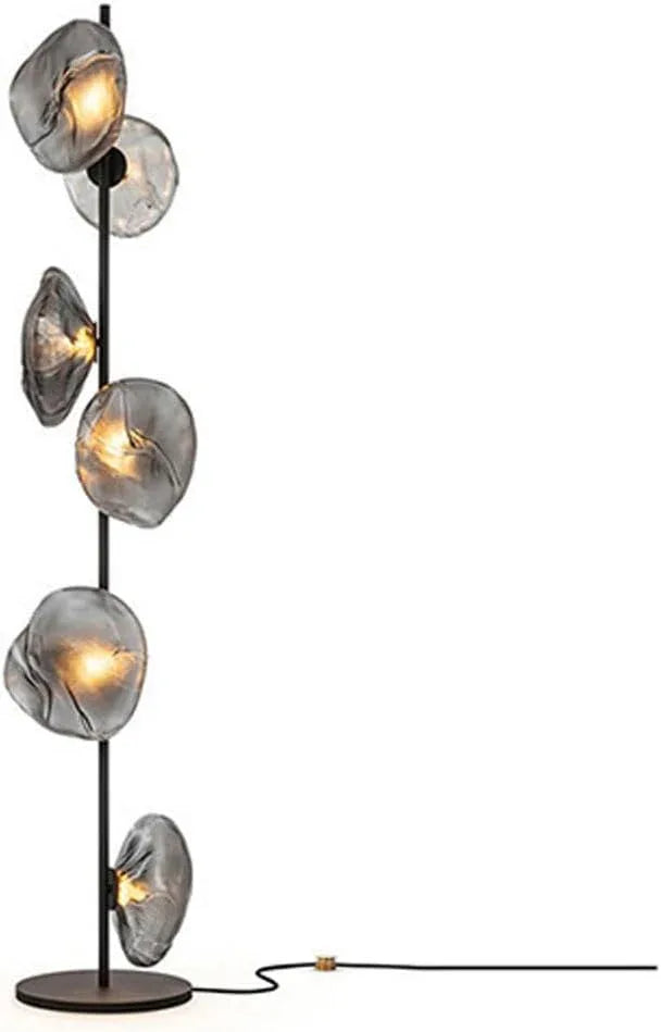 Audara-Italian Light Luxury Corridor Living Room Floor Lamp 3/6 Light Source Simple Bedroom Bedside Standing Lamp Office Backdrop Torchiere Showroom Villa Decoration Lighting Fixture