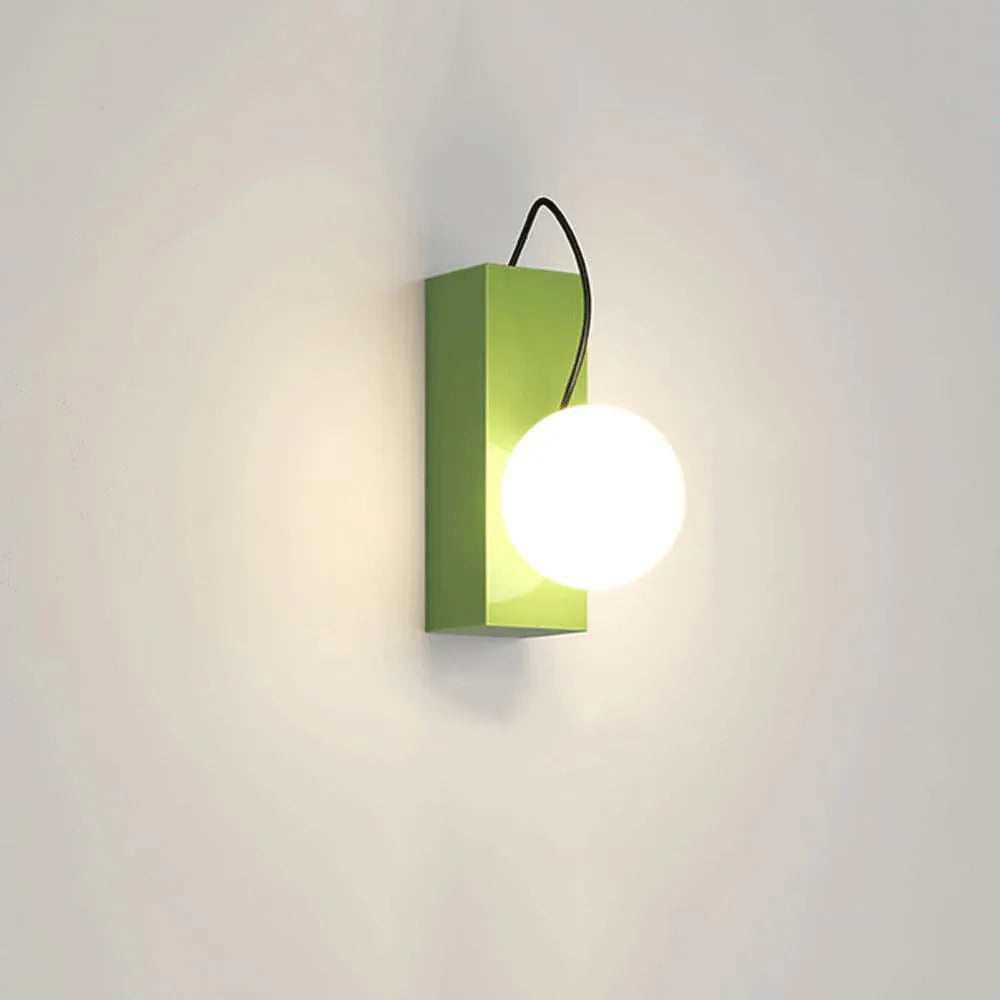 Audara-Scandinavia Cream Wind Ball Wall Lamp Bedroom Bedside Removable Wall Lights Postmodern Scandinavia Full Copper Sconces Living Room Bedroom Single Head Mounted Lighting Fixture