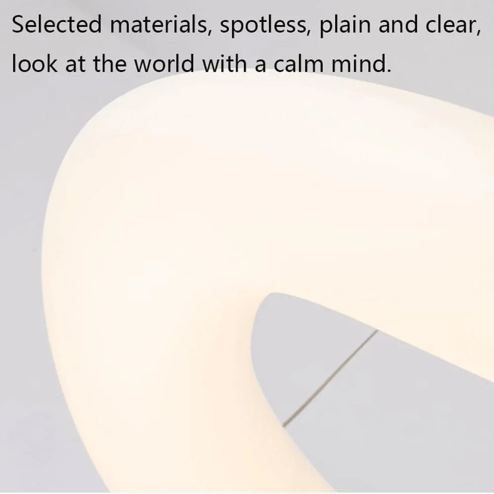 Audara-Italian Designer Cream Style Circle Pendant Light Modern Minimalist Dining Room Bedroom Hanging Lamp Three Colors Changing Light LED Chandelier Model House Light Luxury Creative Lighting Fixture