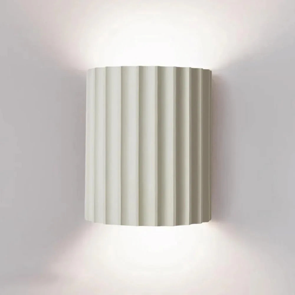Audara-Macaron Matching Color G9 Lamp Base Resin Wall Lamp Modern Simple Bedroom Bedside Living Room Backdrop Wall Lights 5.51in Stairway Aisle Entryway Wall Sconces For Study Room B&B Lighting Fixture
