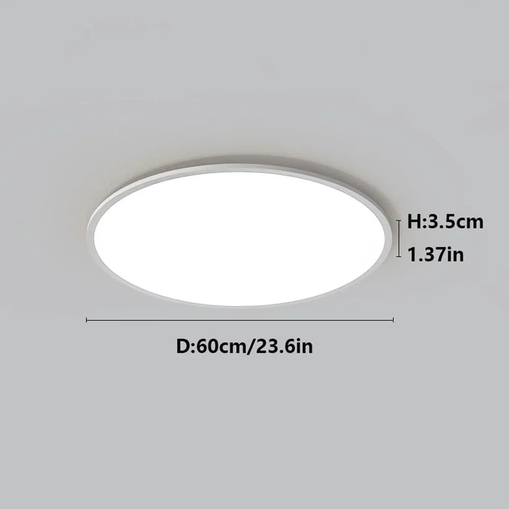 Audara-Minimalist Ultra-thin Round Ceiling Lampled High-grade Room Study Bedroom Eye Protection Ceiling Light Living Room Dining Room Balcony Variable Light Ceiling Fixtures LED Embedded Ceiling Lighting
