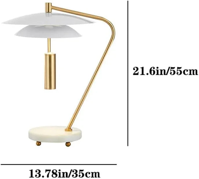 Audara-Scandinavian Simple Living Room Bedroom Desk Light Fashion Marble Glass Desk Lamp Showcase Counter Sofa Bedside Table Lamp Bar Hotel Front Desk Coffee Shop Lighting Fixture