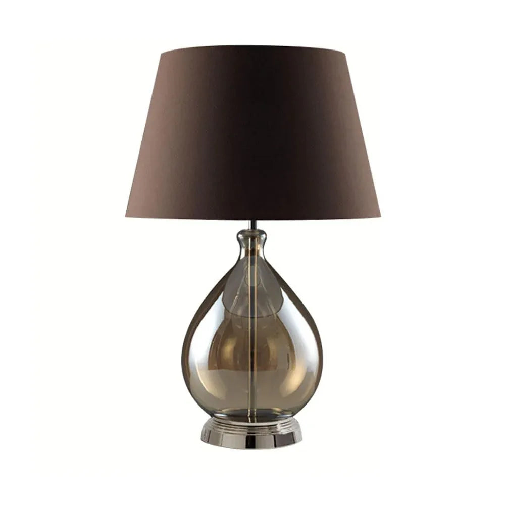 Audara-American Style Personalized Hotel Model Room Wall Cabinet Desk Light Scandinavian Simple Glass Fabric Desk Lamp Bedroom Bedside Study Table Lamp Dining Room Cafe Villa Lighting Fixture Anthracite+Black