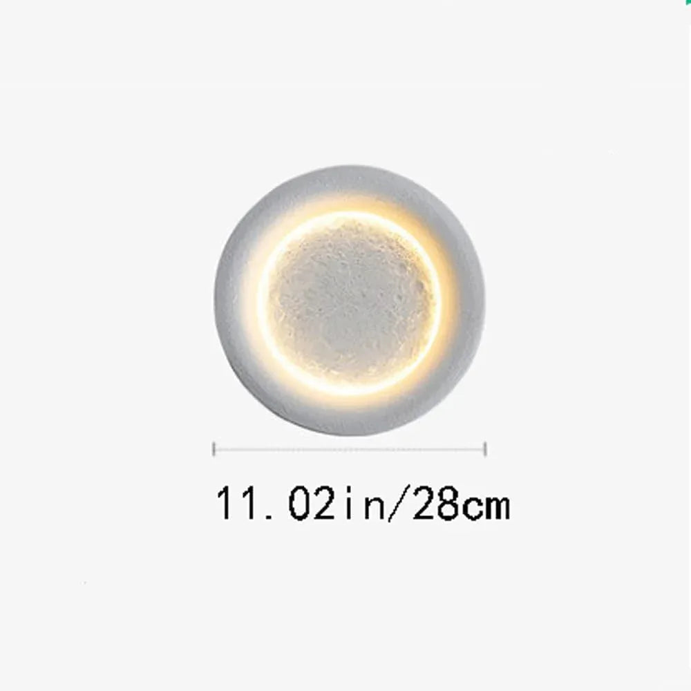 Audara-Fashion Moon Wall Lamp Scandinavian Creative Living Room Wall Lights Light Luxury Background Wall Decoration Sconces Bedroom Bedside Cement Mounted Lighting Fixture