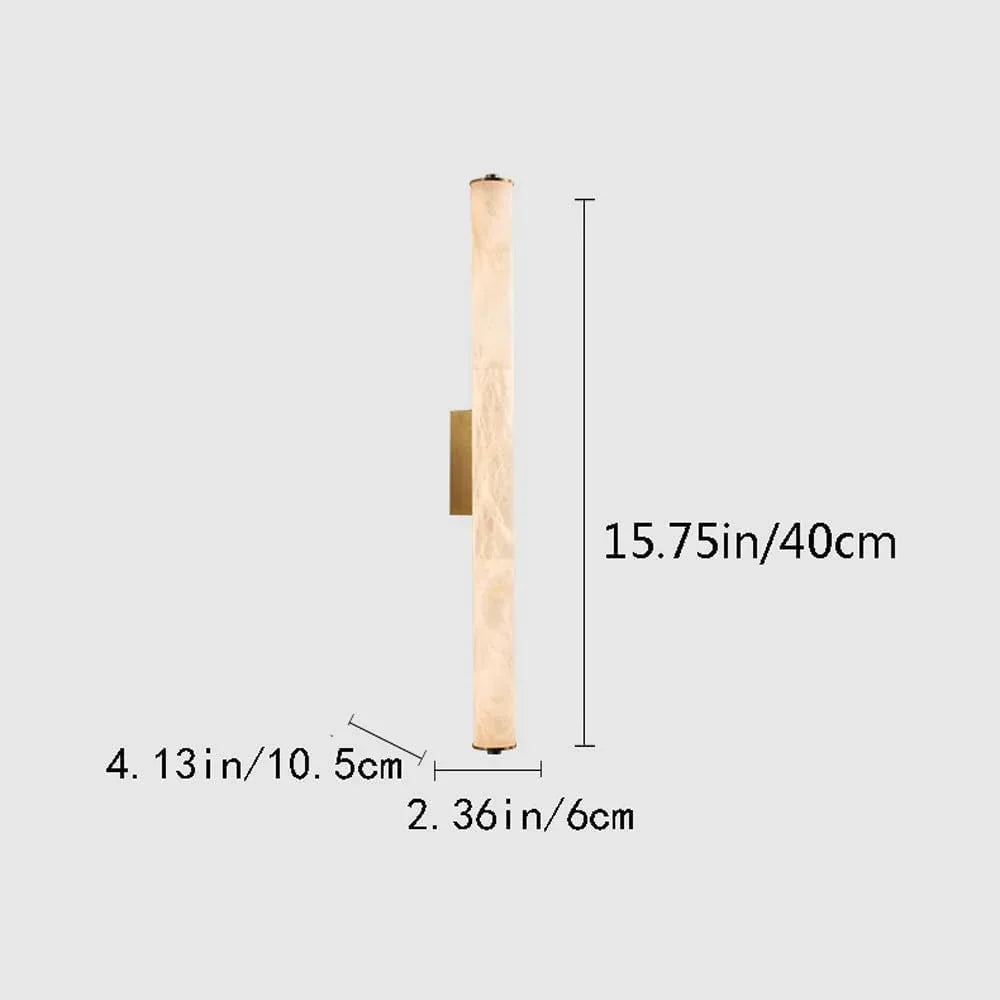 Audara-Modern Simple Wall Lamp Full Copper Long Strip Cloud Stone Wall Lights Living Room Background Wall Ambience Sconces Aisle Corridor Entryway Mounted Lighting Fixture