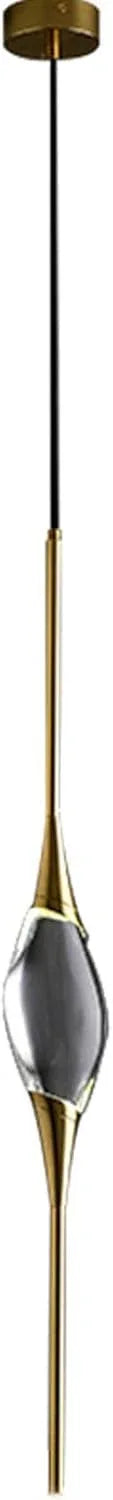 Audara-Crystal Pendant Light, 39-inch Long Pendant Light, Modern and Luxurious Style, Suitable for Lighting in Various Places Such As Hotels, Restaurants, Kitchen Islands, and Bedrooms