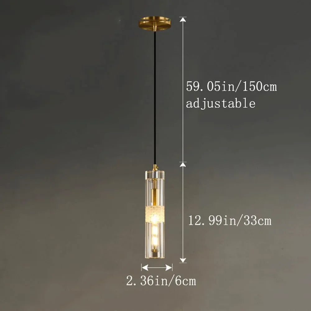Audara-Crystal Pendant Light, Small-Sized Bohemian Style, Minimalist Design, Multi-Style Lighting Fixture Suitable for Living Rooms, Cafes, Dining Rooms, Kitchen Islands, and Entryways.