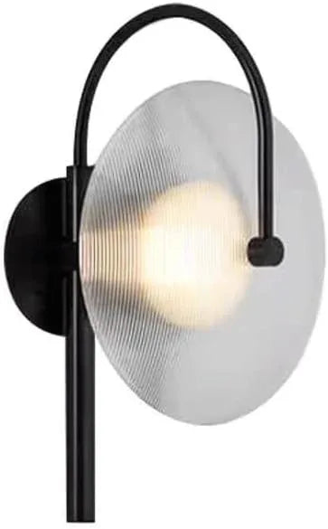 Audara-Nordic Postmodern Bedroom Bedside Glass Wall Lamp Living Room Backdrop Aisle Hallway Wall Lights 9.84inE14 Lampholder Cafe Restaurant Wall Sconces for Hotel Showroom Lighting Fixture
