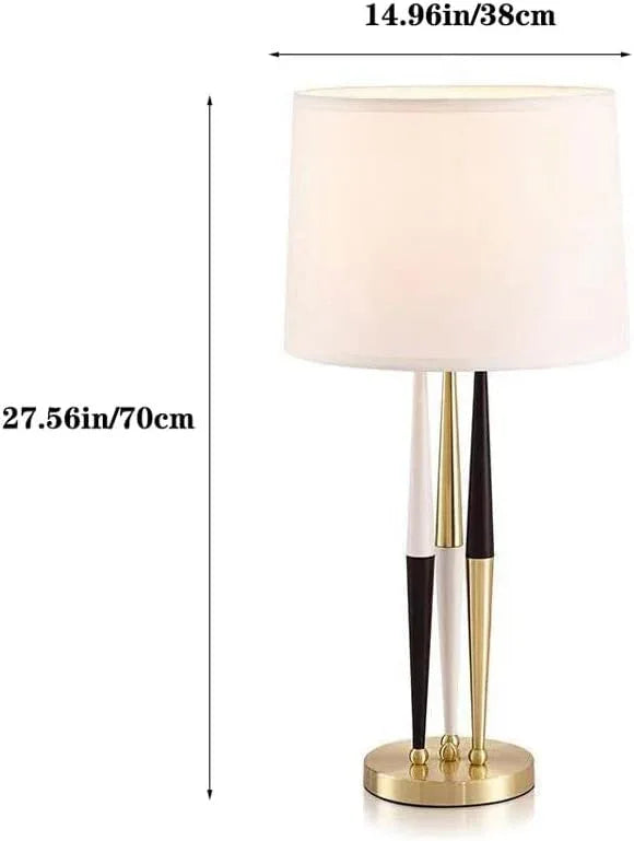 Audara-Postmodern Designer Model Living Room Bedroom Bedside Desk Light Simple Fashion Fabric Metal Desk Lamp B&B Restaurant Coffee Shop Mall Front Desk Lighting Fixture Tea House Study Room Table Lamp