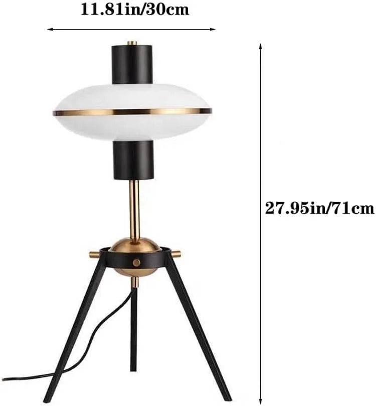 Audara-Scandinavian Minimalist Showroom Model House Showcase Desk Light Creative Tripod Stand Metal Desk Lamp Living Room Office Apartment Dormitory Table Lamp Hotel Front Desk Club Lighting Fixture