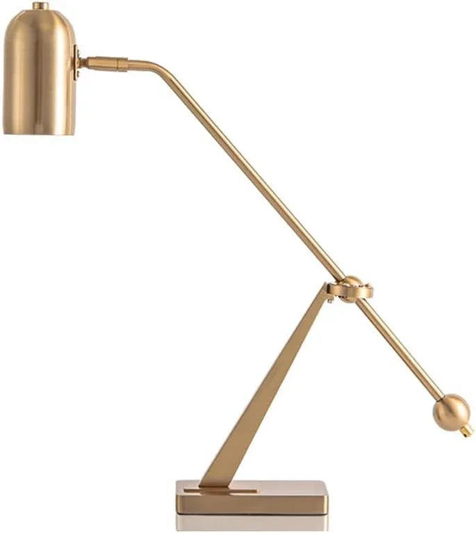 Audara-Scandinavian Simple Showroom Model House Desk Light Adjustable Plating Hardware Office Desk Lamp Workstation Warehouse Study Room Table Lamp Apartment Dormitory Lighting Fixture