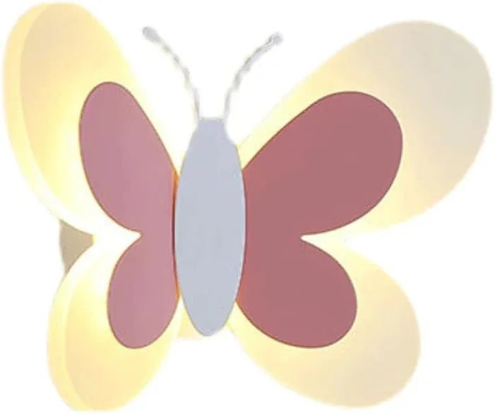 Audara-Minimalist Bedroom LED Wall Lamp Fashion Cartoon Butterfly Art Wall Lights French Romantic Warm Children's Room Sconces Cartoon Aisle Decoration Mounted Lighting Fixture