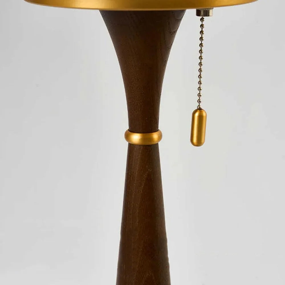 Audara-Chinese Retro Living Room Bedroom Bedside Desk Light Classic Warm Solid Wood Metal Desk Lamp Sample Room Backdrop Office Table Lamp Hotel Front Desk Restaurant Coffee Shop Lighting Fixture