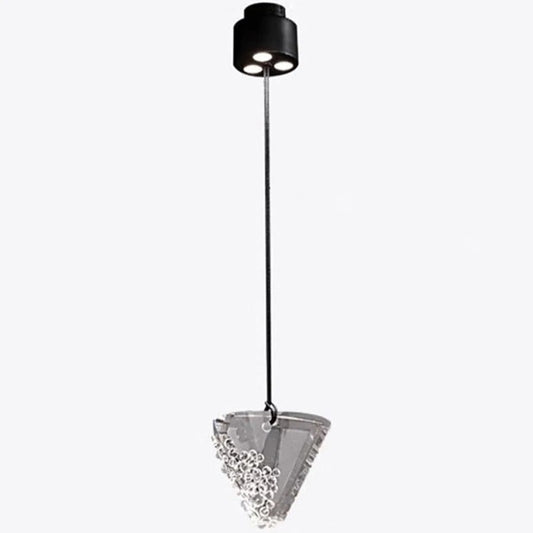 Audara-This 6-inch Crystal Pendant Light Features A Modern, Minimalist European Style and is Suitable for Various Spaces Including Bedrooms, Hotels, Restaurant Entryways, Cafes, and Kitchen Islands.