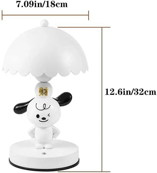 Audara-Creative Cute Puppy Shape Metal Resin Desk Light Warm Ambience Dormitory Apartment Office Decoration Desk Lamp Restaurant Drinking Shop Children's Shop Table Lamp Living Room Bedroom Lighting Fixture